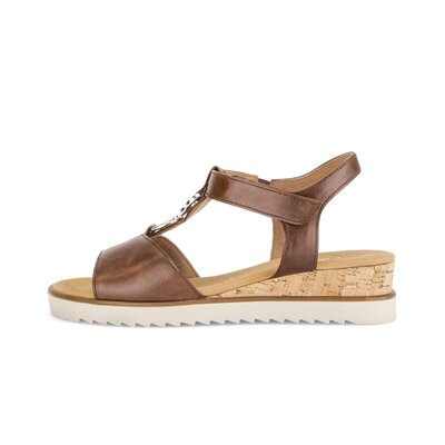 Sandal met riempjes bruin