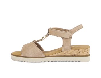 Riemchensandale beige