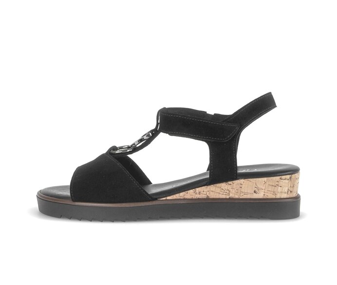 Sandal met riempjes zwart #0