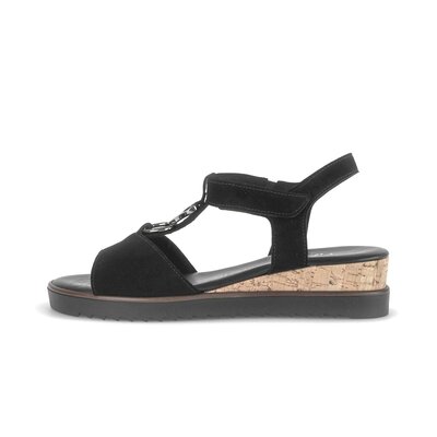 Sandal met riempjes zwart