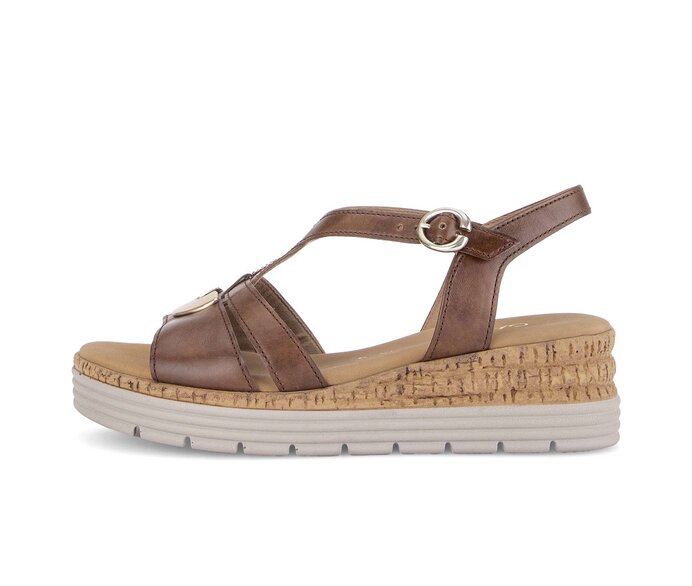 Sandale à plateforme beige #0