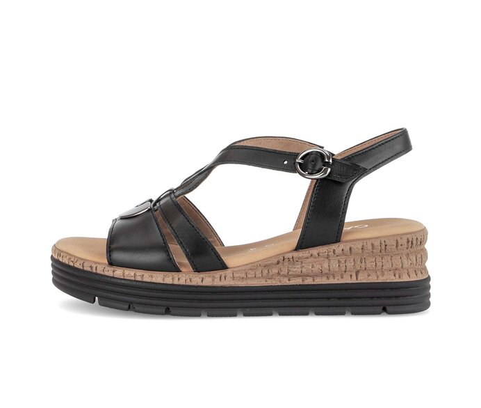 Platåsandaler svart #0