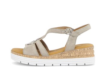 Plateau Sandale grün