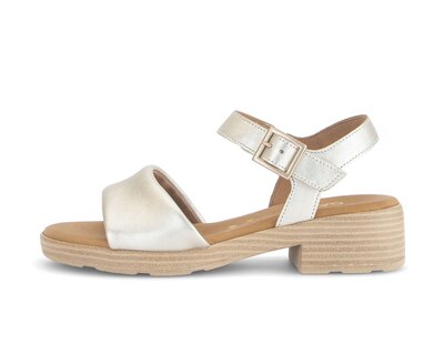 Sandale à bride beige