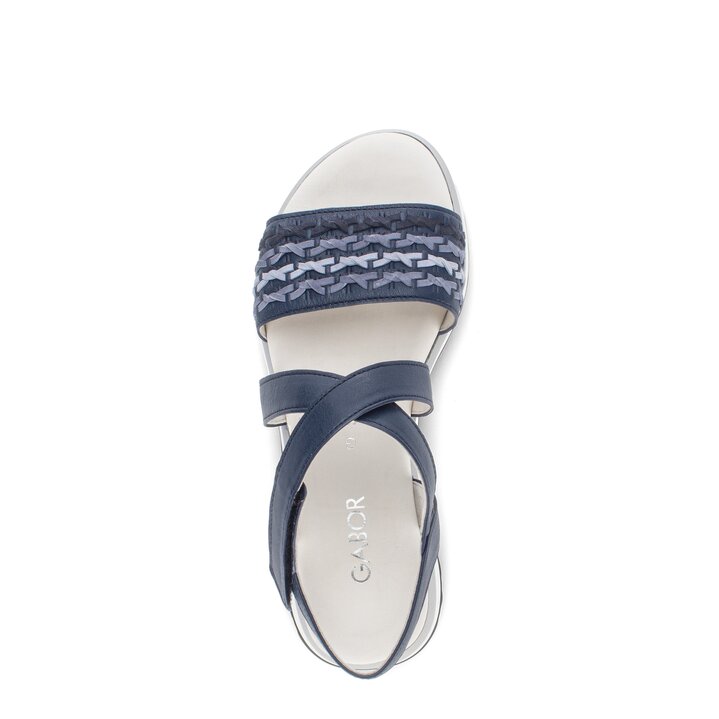 Sandal met riempjes blauw #5