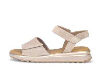 Riemchensandale beige