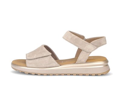 Riemchensandale beige