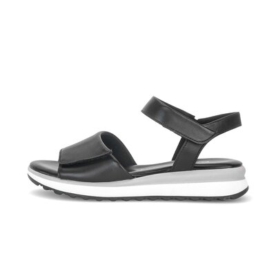 Sandal met riempjes zwart
