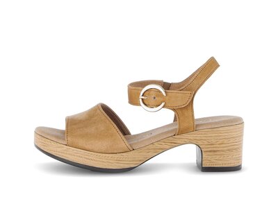Plateau Sandale braun