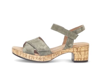 Plateau Sandale grün