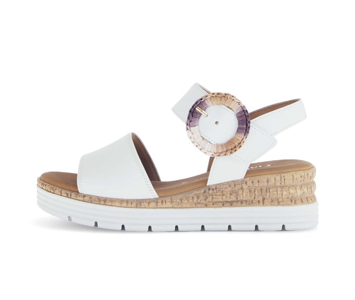 Plateau Sandale weiß #0