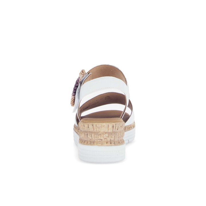 Sandalo con plateau bianco #3