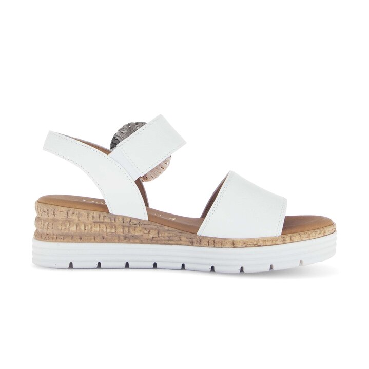 Sandalo con plateau bianco #1