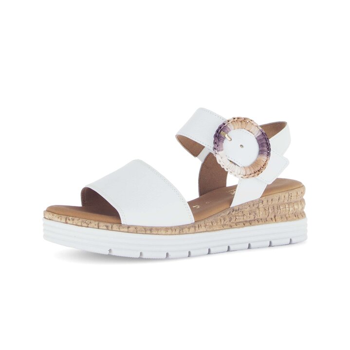 Sandalo con plateau bianco #2