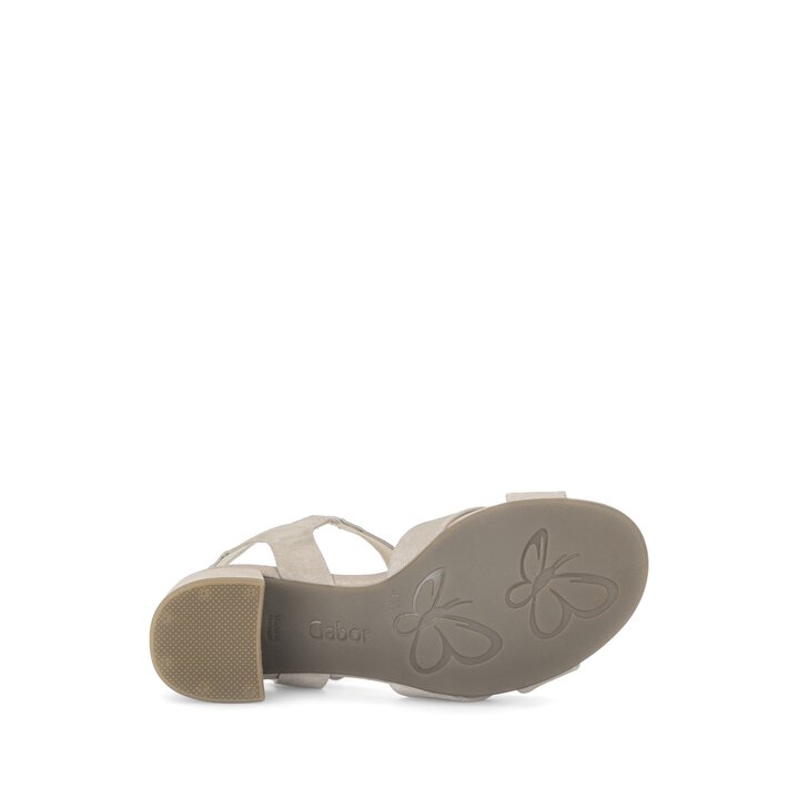 Sandal met riempjes beige #4