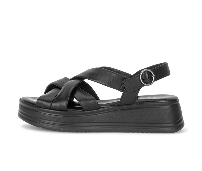 Plateau Sandale schwarz #0