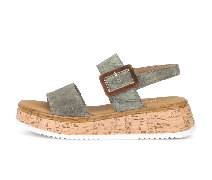 Plateau Sandale grün #0