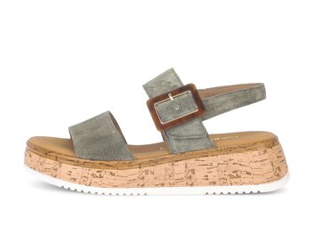 Plateau Sandale grün