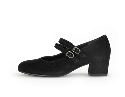 Décolleté con cinturino nero