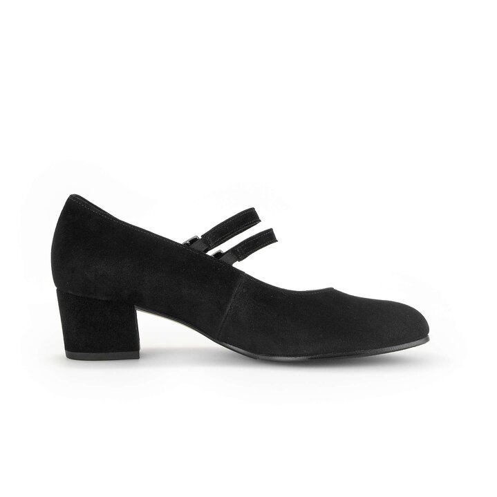 Pumps med ankelrem svart #1