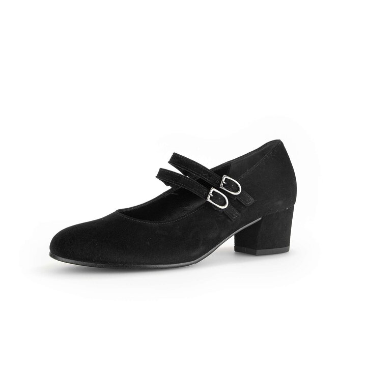 Pumps med ankelrem svart #2