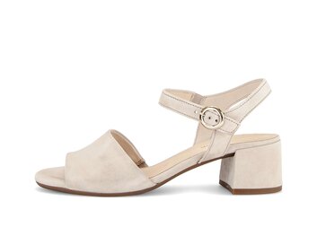 Sandal met riempjes beige