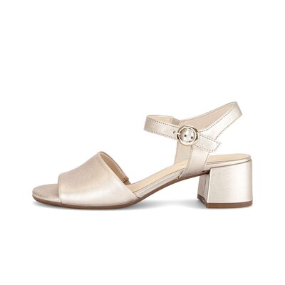 Sandal met riempjes goud