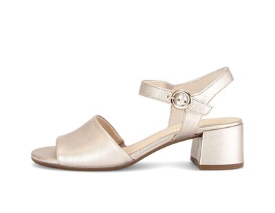 Sandalo con cinturino oro