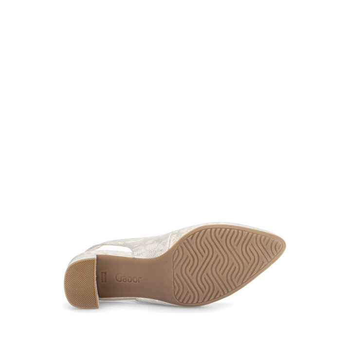 Sling-back goud #4