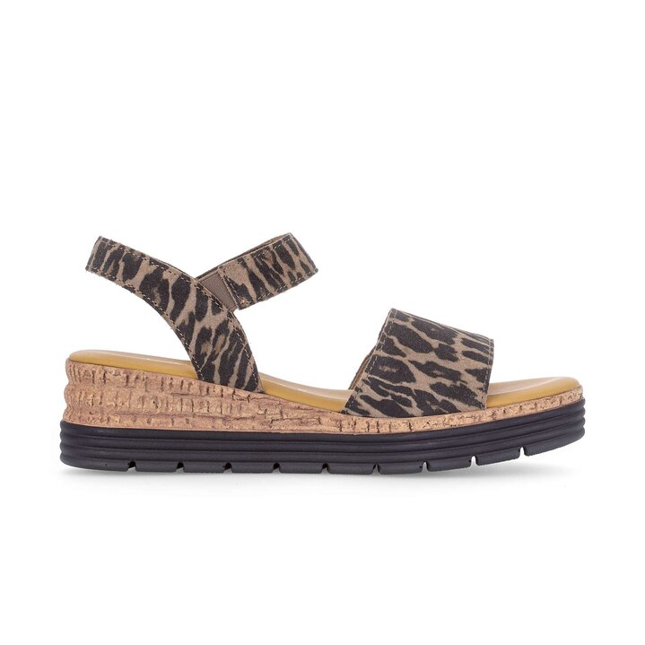 Sandale à plateforme marron #1