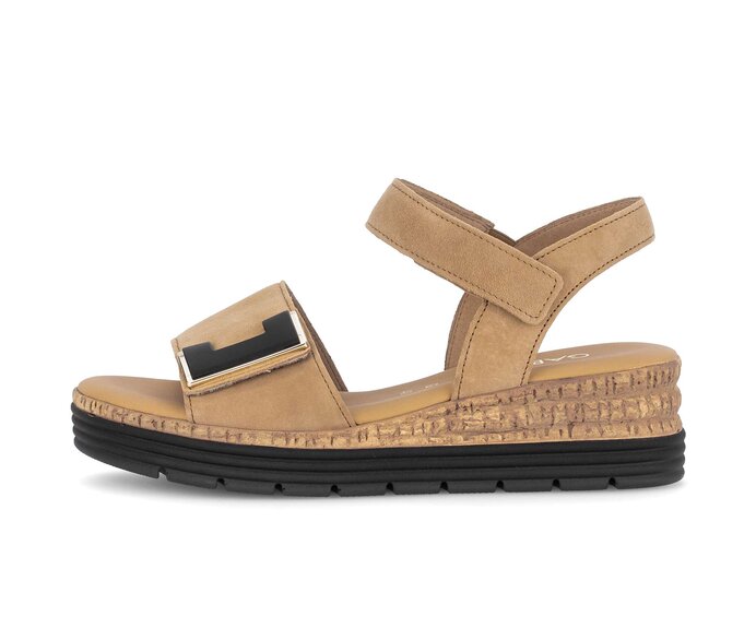 Sandale à plateforme marron #0