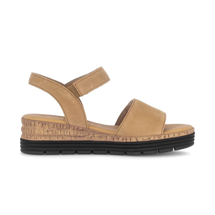 Sandale à plateforme marron #1