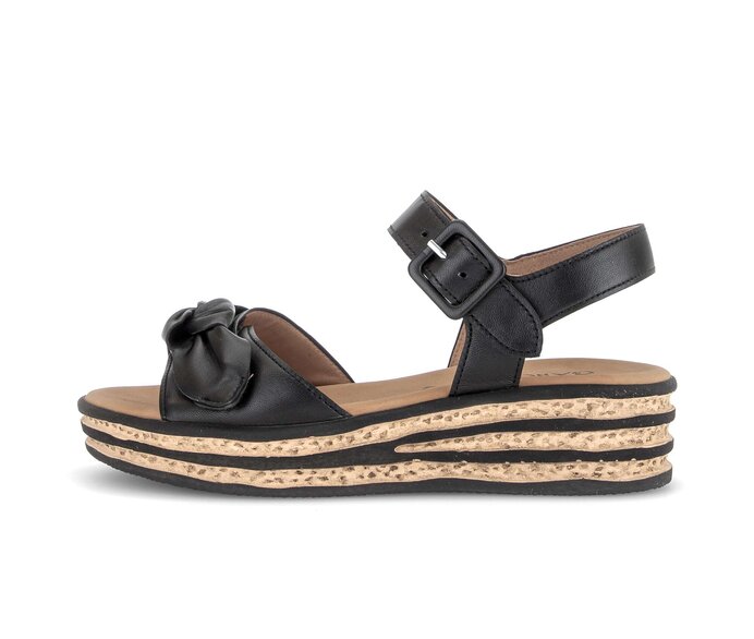 Plateau Sandale schwarz #0