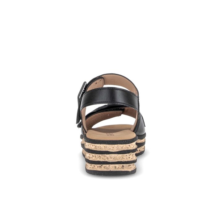 Sandalo con plateau nero #3