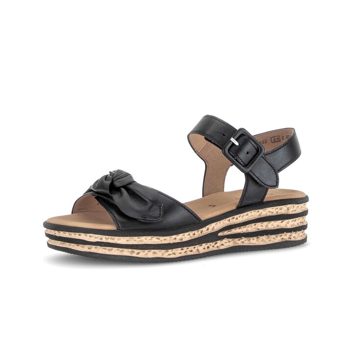 Sandalo con plateau nero #2