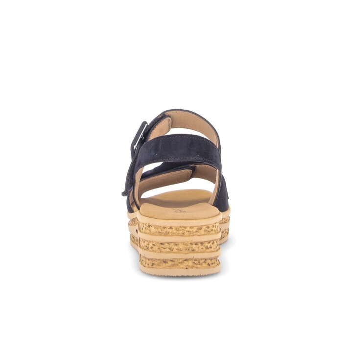 Sandalo con plateau blu #3