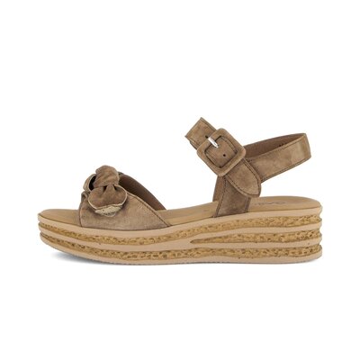 Plateau Sandale braun
