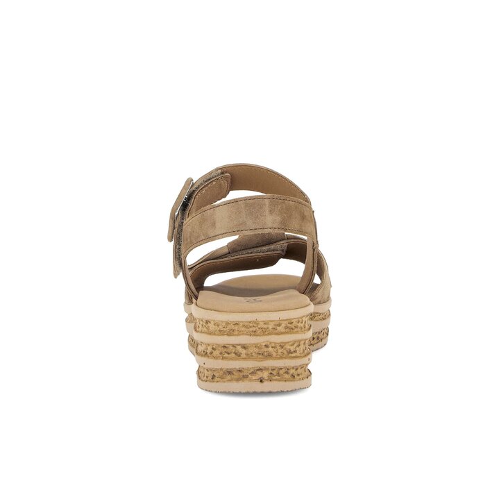 Plateau Sandale braun #3