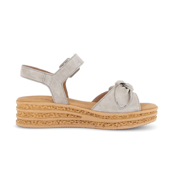 Sandalo con plateau verde #1