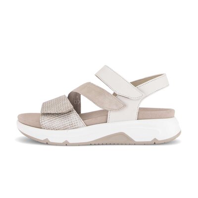 Platåsandaler beige