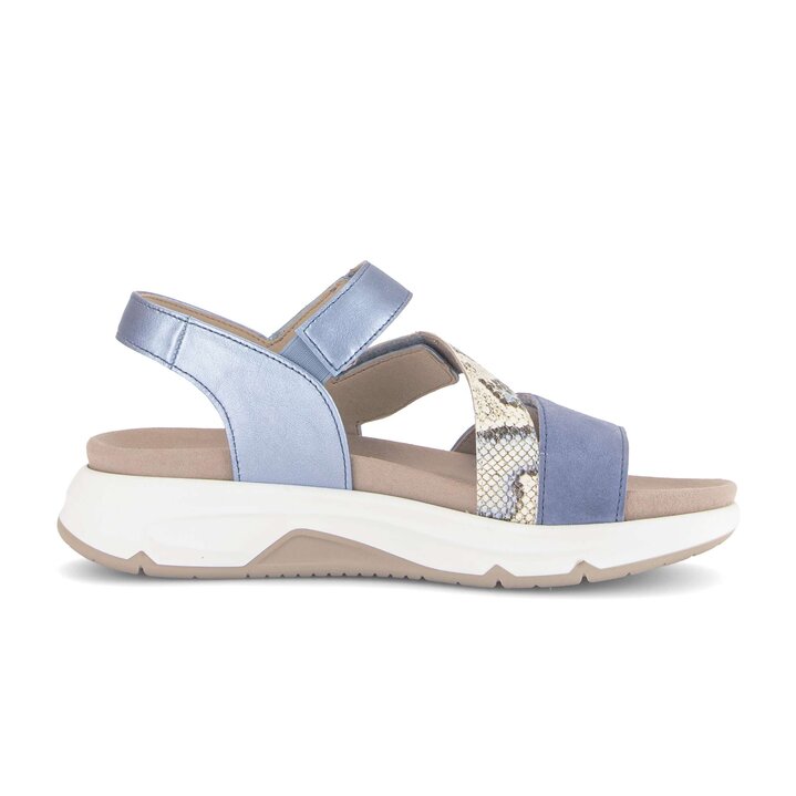 Platåsandaler blå #1