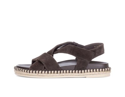 Riemchensandale braun