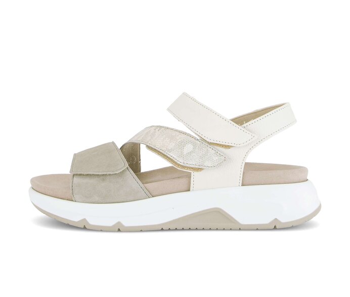 Sandalo con plateau multicolore #0