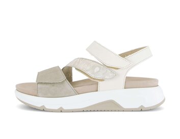 Sandalo con plateau multicolore