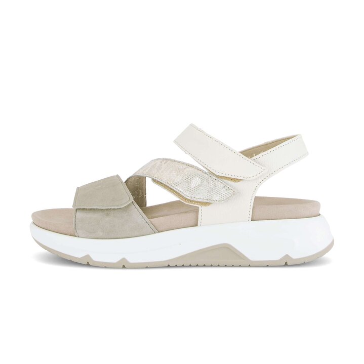 Sandalo con plateau multicolore #0