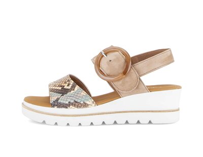 Sandalo con plateau blu