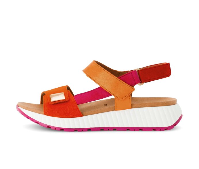 Sandalo con plateau multicolore #0