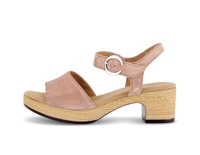 Sandalo con plateau rosa