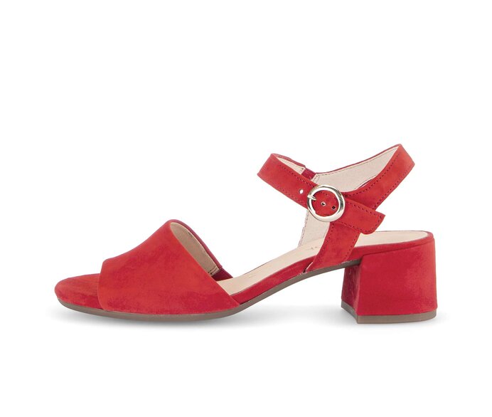 Sandale à bride rouge #0