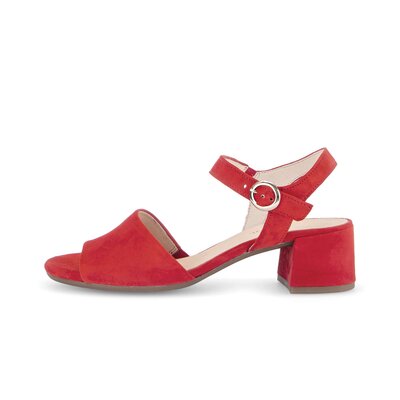 Sandal met riempjes rood